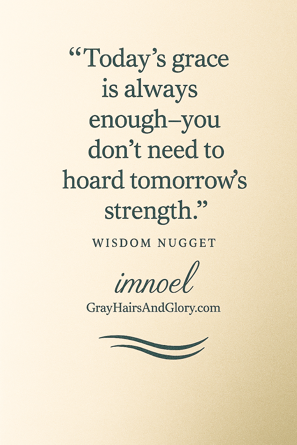 The Practice of Presence (3) – Daily Bread, Not Weekly Loaves